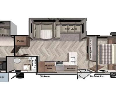 2021 Forest River RV Wildwood — front three-quarter view