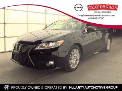 2015 Lexus ES 350 in Obsidian — front three-quarter view