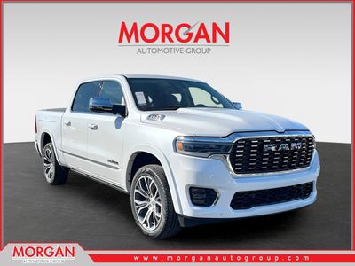 2026 Ram 1500 Tungsten in White — front three-quarter view