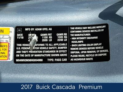 2017 Buick Cascada — photo 21 view