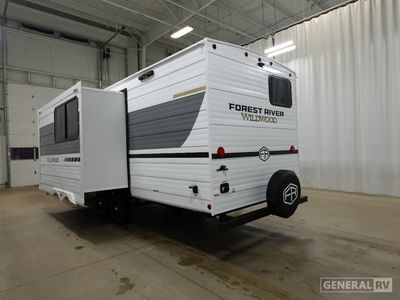 2026 Forest River Wildwood — rear three-quarter view