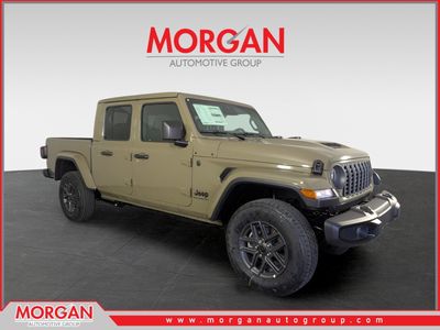 2026 Jeep Gladiator Sport S in Green — front three-quarter view