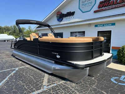 2026 Harris CRUISER 230 SLDH in MATTE BLACK — front three-quarter view
