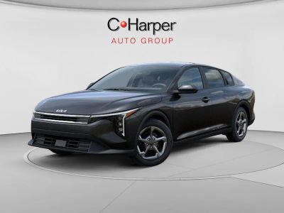2026 Kia K4 LXS in Interstellar Gray — front three-quarter view