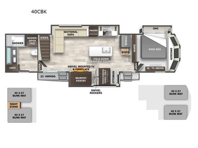 2025 Forest River RV Cedar Creek Cottage — side profile view