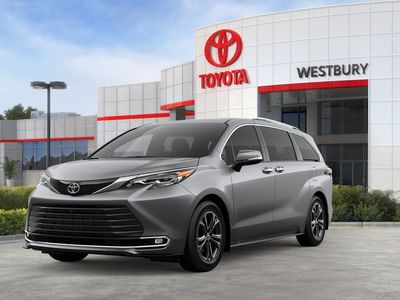 2026 Toyota Sienna Platinum in Heavy Metal — front three-quarter view
