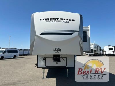 2026 Forest River RV Wildwood Heritage Glen — rear three-quarter view