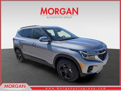 2026 Kia Seltos EX in Steel Gray — front three-quarter view