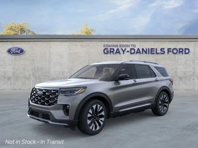 2026 Ford Explorer Platinum — front three-quarter view