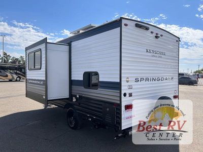 2026 Keystone RV Springdale Mini — rear three-quarter view