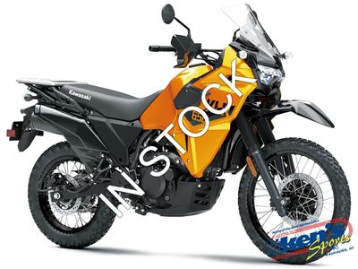 2026 Kawasaki KLR650 ABS KL650FTFNN in Pearl Solar Yellow — front three-quarter view