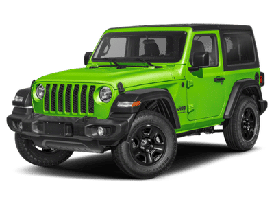 2026 Jeep Wrangler Sport in Mojito Clearcoat — front three-quarter view