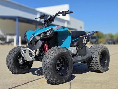 2026 Can-Am Renegade 110 EFI in ICEBERG BLUE/BLACK — front three-quarter view