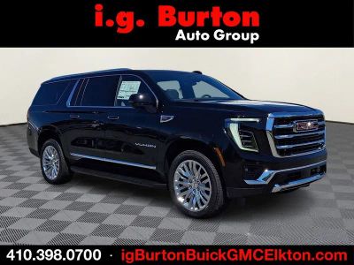 2026 GMC Yukon XL Elevation in Onyx Black — front three-quarter view