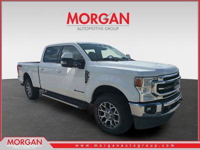 2020 Ford F-250SD Lariat in White — front three-quarter view