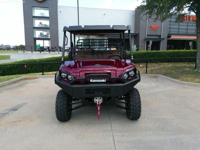 2026 Kawasaki Mule PRO-FXT 1000 Platinum Ranch Edition in RED — front three-quarter view