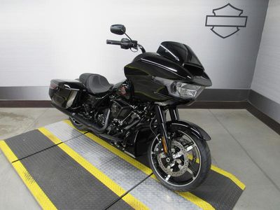 2025 Harley-Davidson FLTRX - Road Glide in MDNGHT FIRSTORM — front three-quarter view