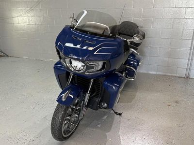 2025 Indian Motorcycle Pursuit Limited 112 Springfield Blue — side profile view