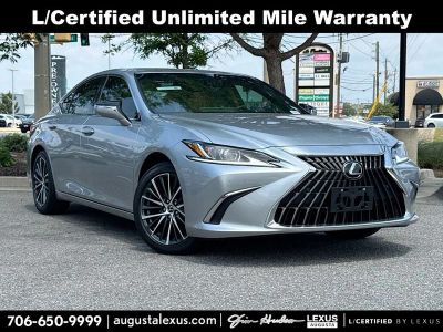 2025 Lexus ES 350 L/CERTIFIED in Iridium — front three-quarter view
