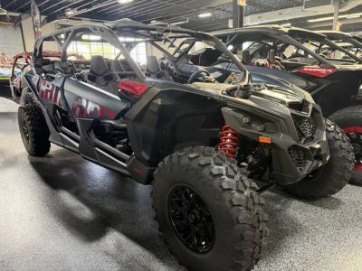 2026 Can-Am® Maverick X3 MAX DS Turbo Dusty Navy — front three-quarter view
