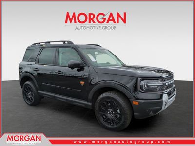2026 Ford Bronco Sport Badlands in Gray — front three-quarter view