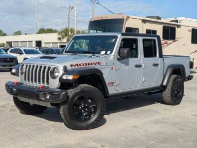 2022 Jeep Gladiator Mojave in Silver — front three-quarter view