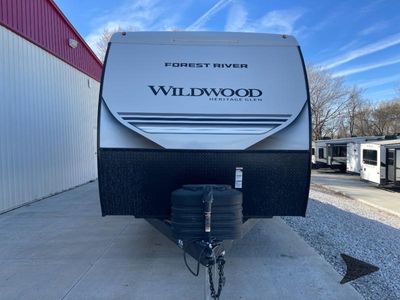 2026 Forest River RV Wildwood Heritage Glen Hyper-Lyte — rear three-quarter view