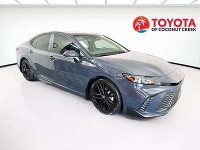 2025 Toyota Camry SE in Underground — front three-quarter view