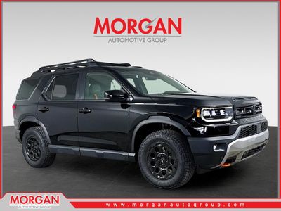 2026 Honda Passport TrailSport Blackout in Crystal Black Pearl — front three-quarter view