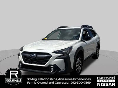 2025 Subaru Outback Premium in Crystal White Pearl — front three-quarter view