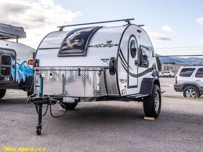 2025 nuCamp RV T@G — rear three-quarter view