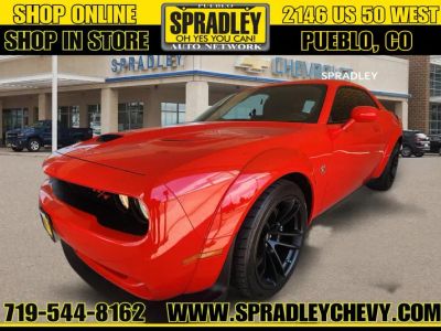 2021 Dodge Challenger R/T Scat Pack Widebody in Red — front three-quarter view