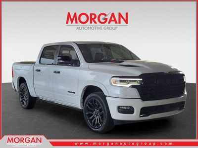 2026 Ram 1500 Limited in Ivory White Tri-Coat Pearlcoat — front three-quarter view