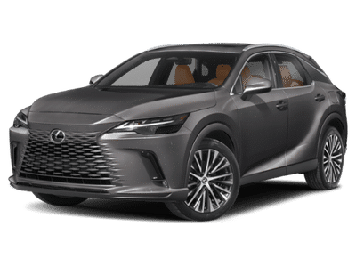 2026 Lexus RX 350h Premium+ in Gray — front three-quarter view