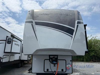 2024 Forest River RV Sandpiper Luxury — rear three-quarter view