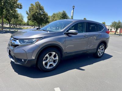 2018 Honda CR-V in Gray — front three-quarter view