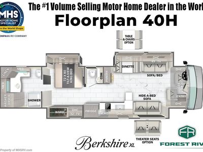 2026 Forest River Berkshire XL — engine compartment view