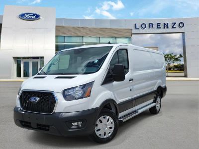 2024 Ford Transit Cargo Van Base in Oxford White — front three-quarter view