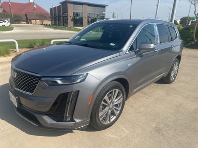 2020 Cadillac XT6 Premium Luxury in Gray — front three-quarter view