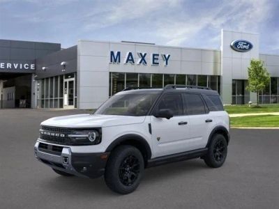 2026 Ford Bronco Sport Badlands® in Oxford White — front three-quarter view