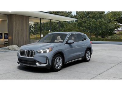 2026 BMW X1 xDrive28i xDrive28i in Storm Bay Metallic — front three-quarter view