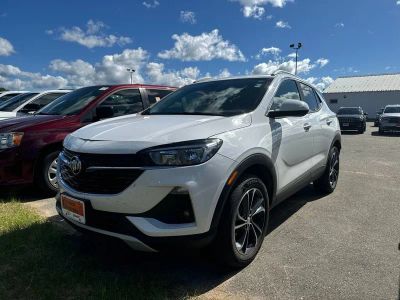 2022 Buick Encore GX Select in Summit White — front three-quarter view