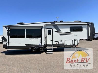 2026 Forest River RV Rockwood Signature — rear three-quarter view