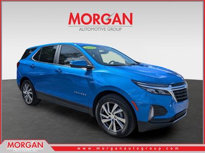 2024 Chevrolet Equinox LT in Riptide Blue Metallic — front three-quarter view