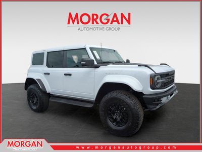 2026 Ford Bronco Raptor in White — front three-quarter view