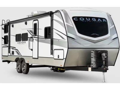 2023 Keystone RV Cougar Half-Ton — front three-quarter view
