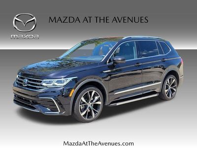 2024 Volkswagen Tiguan 2.0T SEL R-Line in Black — front three-quarter view