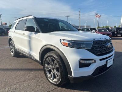 2021 Ford Explorer — rear three-quarter view