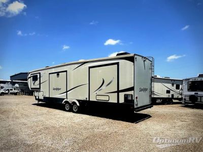 2018 Forest River Sandpiper — rear three-quarter view