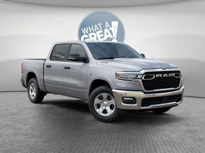 2026 RAM 1500 Big Horn/Lone Star in Billet Silver Metallic Clear-Coat Exterior Paint — front three-quarter view